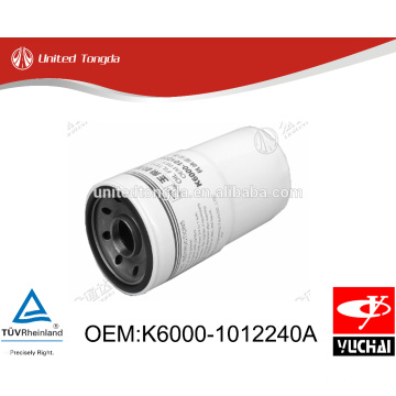 K6000-1012240A Original Yuchai YC6K oil filter for Chinese truck engine